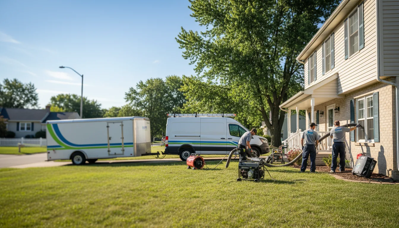 Flooded Basement Restoration And Cleanup With Repair in Scales Mound, IL near me